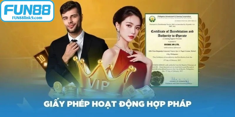 Giấy phép hoạt động FUN88 là một trong những yếu tố quan trọng